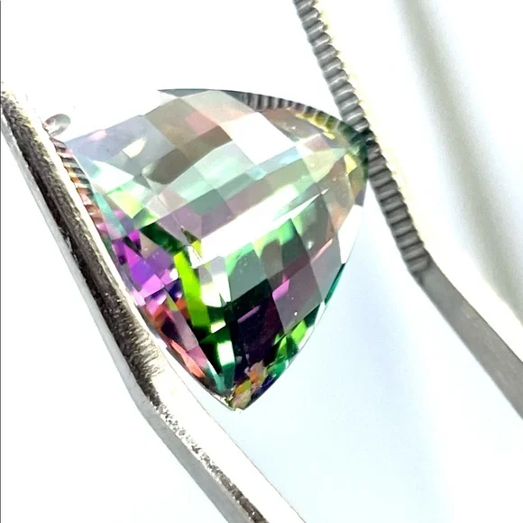 Large 13.5 Carat Trillion Mystic Topaz Gemstone